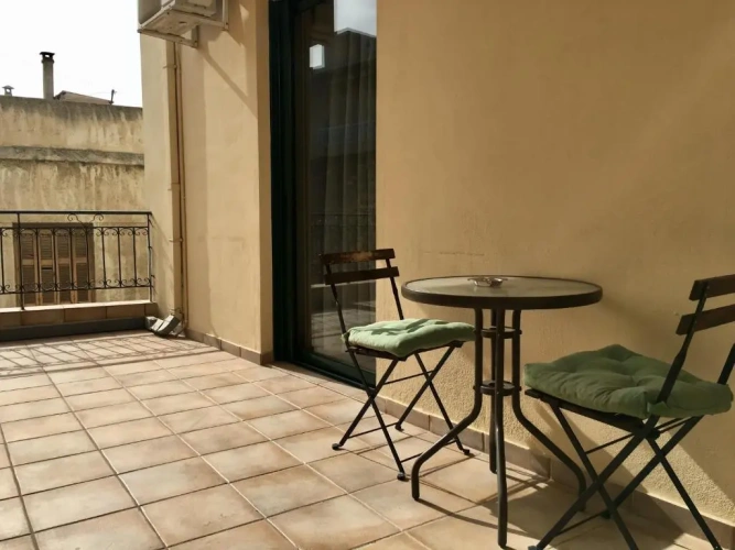 Studio with balcony