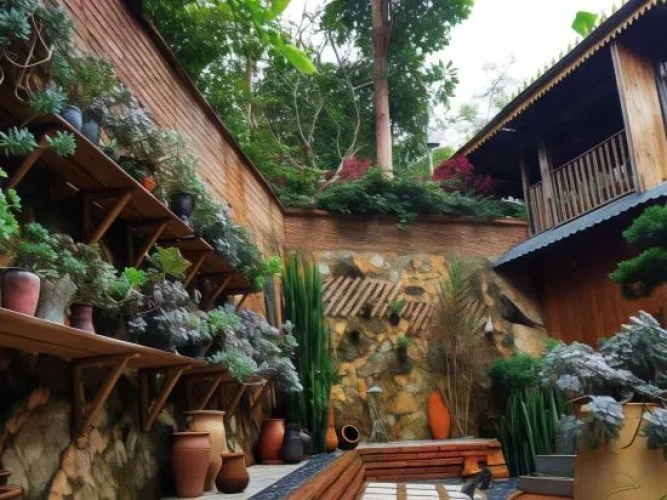 Outside