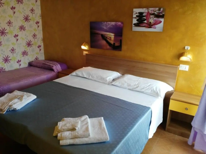 Standard Quadruple room with balcony and with view