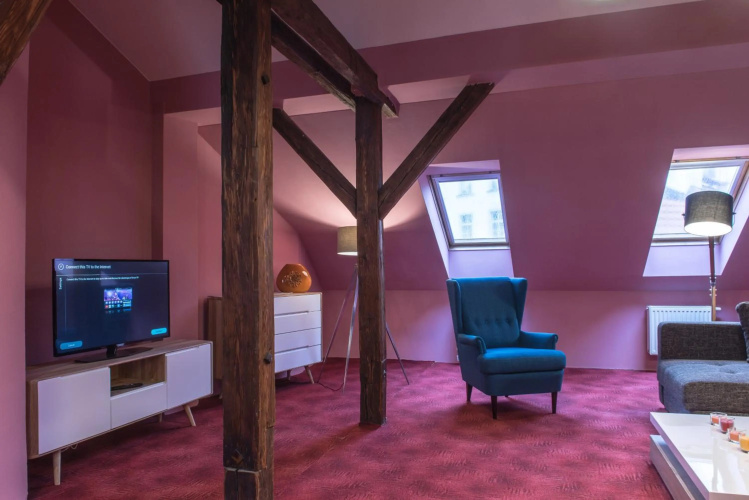 Spacious and Quiet Attic Flat in Centre