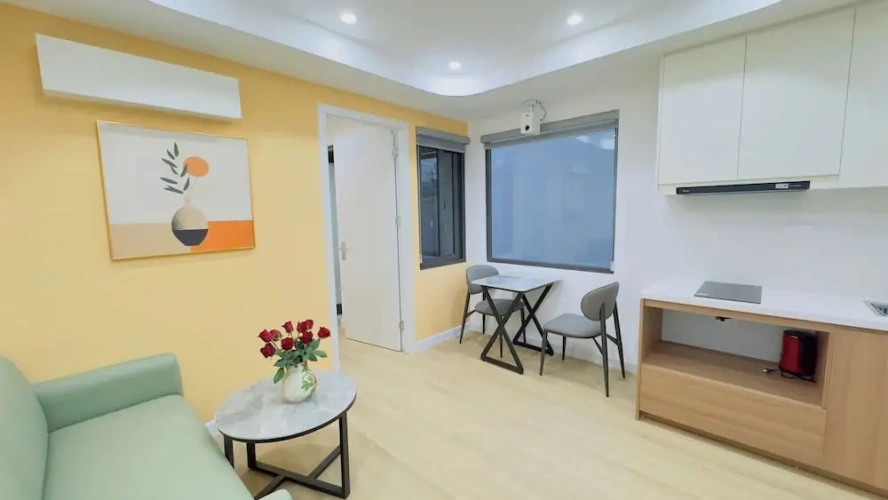 Apartment with balcony and with city view