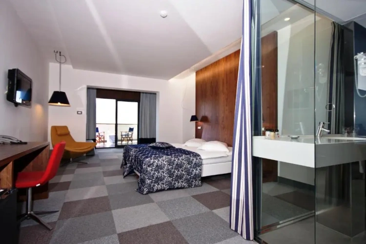 Standard Twin room with balcony and with sea view