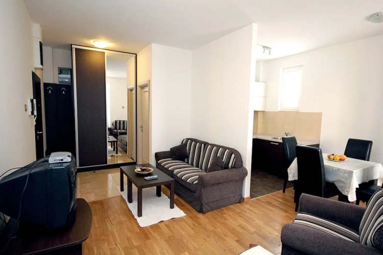 Studio with balcony