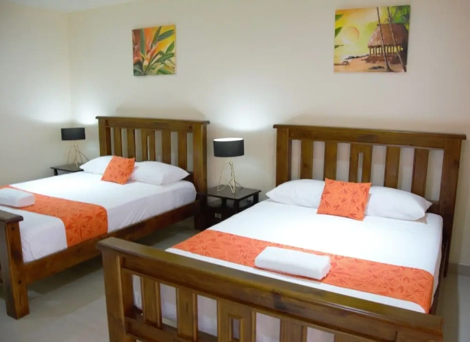 Deluxe Quadruple room with balcony and with mountain view