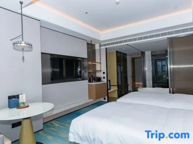 Dongwu Night Park Twin room with river view