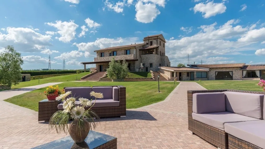 Villa with balcony