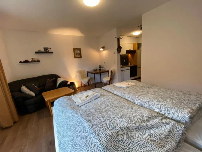 Haus Alpalin - 2 adjacent studios 'Mischabel', cosy, central, 4p