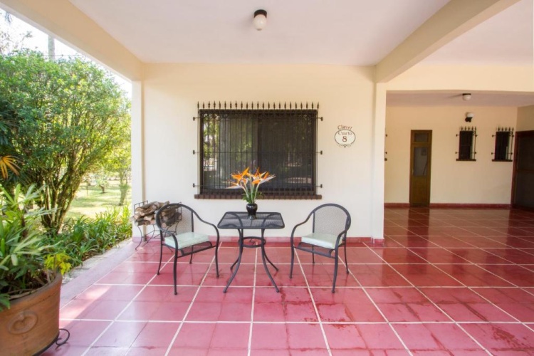 Studio with balcony and with garden view