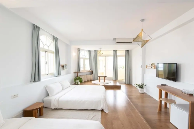 Standard Double Family room with balcony and with sea view