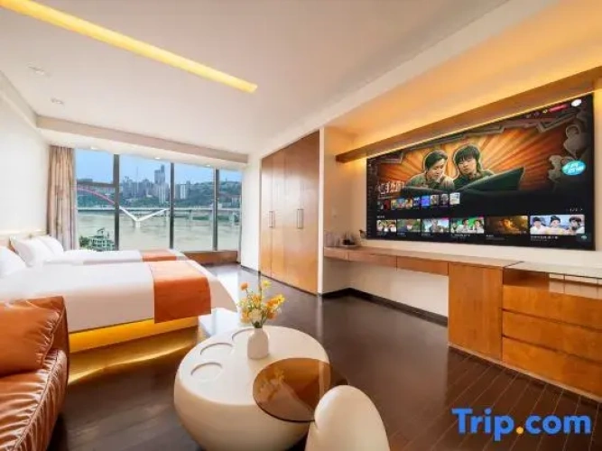 Deluxe Twin room with city view