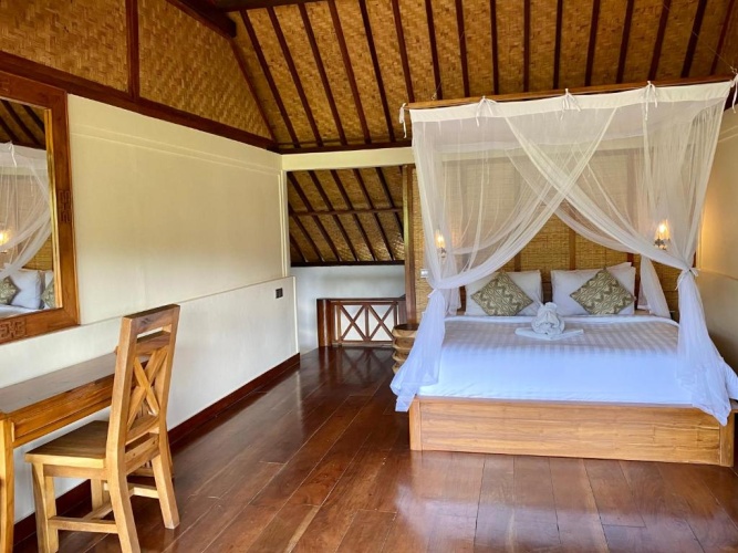Deluxe Double room with balcony and with garden view
