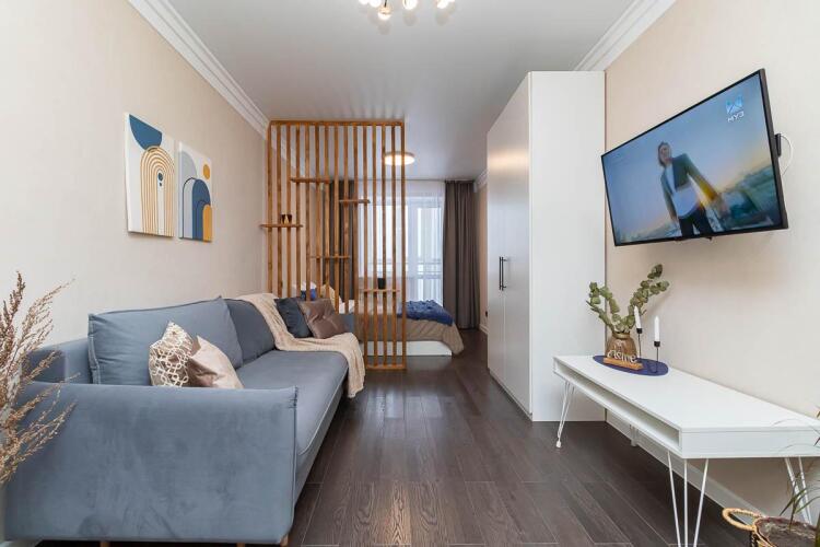 Фотография номера квартиры Апартаменты Happy House - Студия с видом на Иртыш