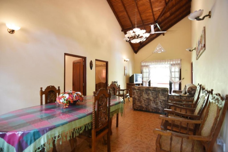 Villa with balcony and with garden view