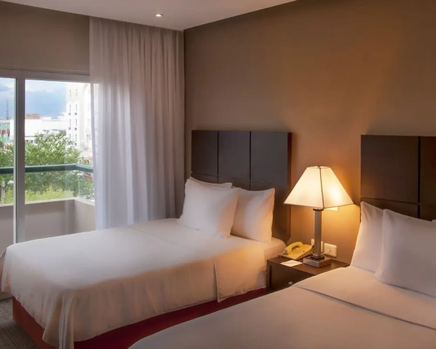 Standard Quadruple room with balcony and with view