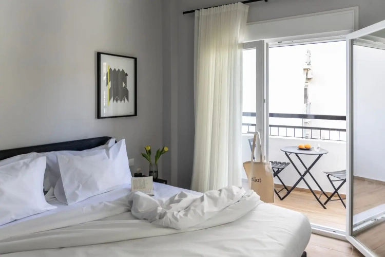 Studio with balcony