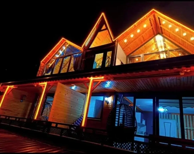 Family Bungalow with balcony and with river view