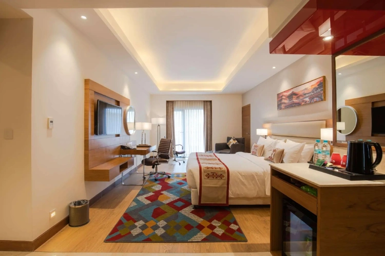 Deluxe Double room with balcony and with city view