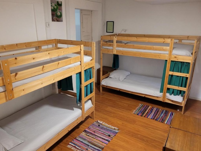 Bed in Dorm (female dorm) with view