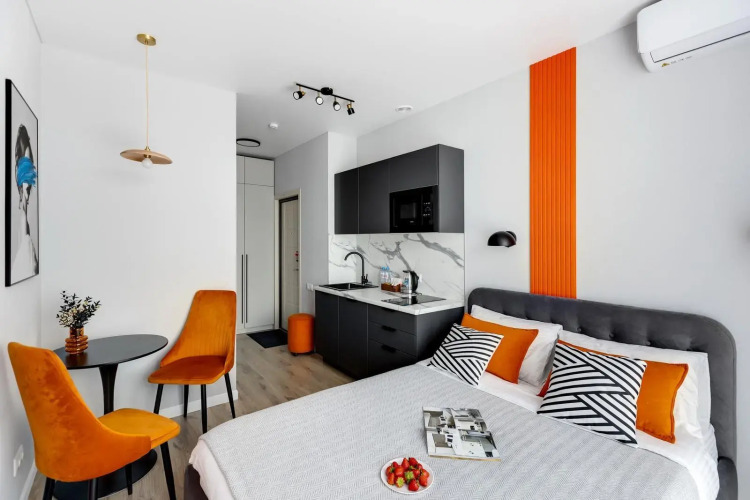 Фотография номера квартиры Апартаменты ORANGE (Орандж) на аллее Березовая 19 корпус 6