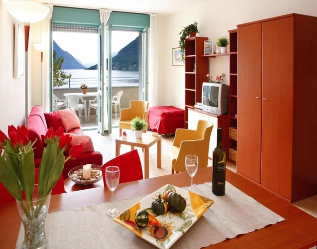 Flat in Porlezza With Mountain View