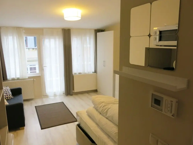 Studio with balcony