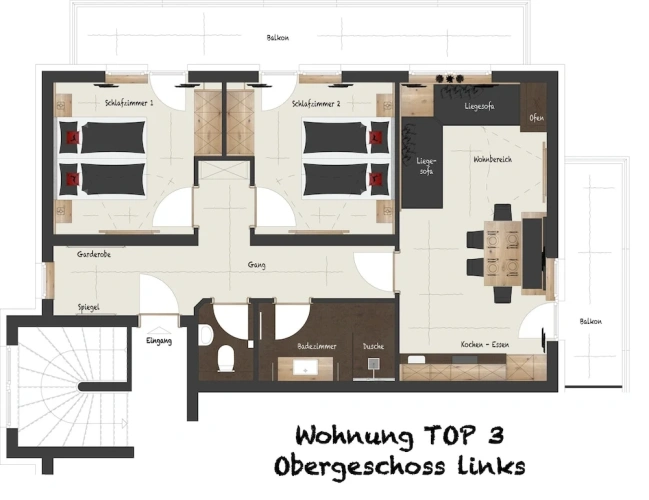 3 Bedrooms Classic Apartment