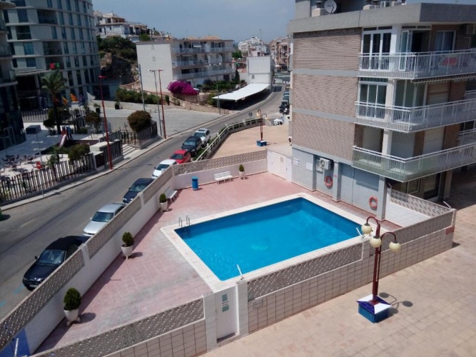 Apartment with pool view