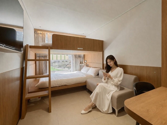 Premium Quadruple room with city view