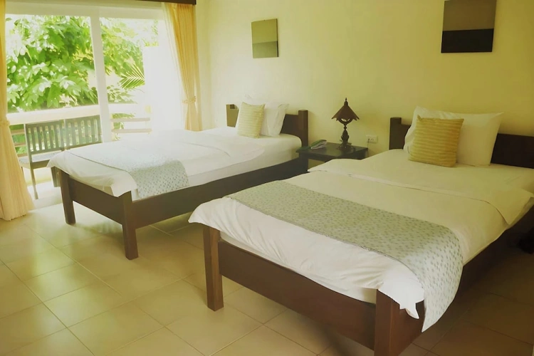 Superior Twin room with balcony and with garden view
