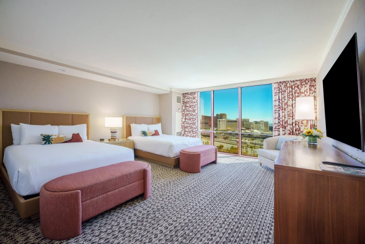 1 Bedroom Remodeled Premier High Floor Quadruple Suite with strip view