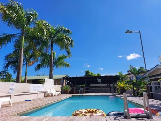 Apartment with pool view