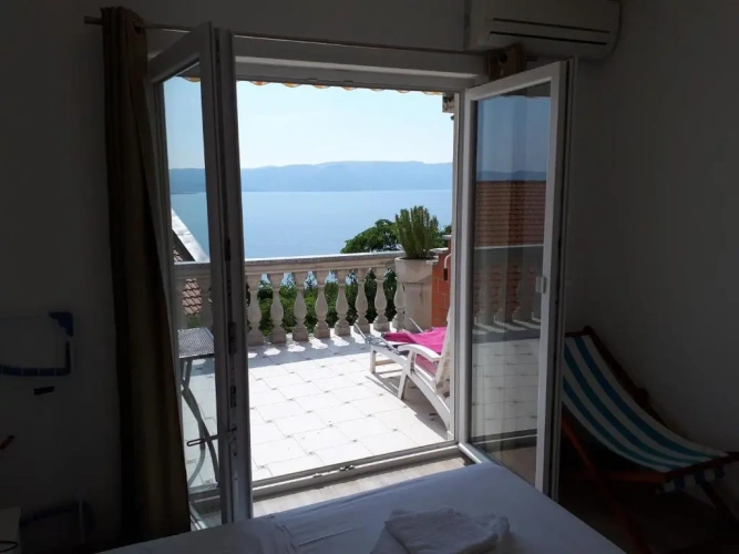 Apartment with balcony and with view