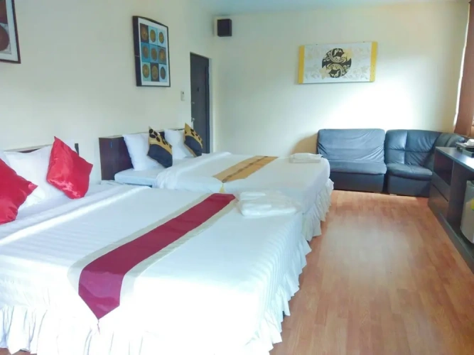 Deluxe Family room with balcony and with view