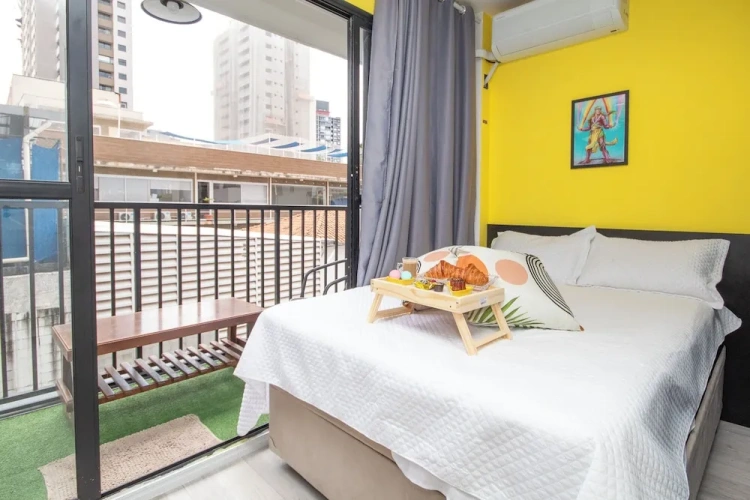 Luxury Double room with balcony and with garden view