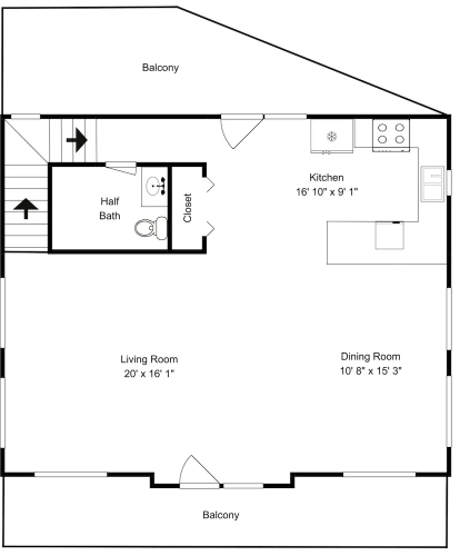 4 Bedrooms Studio