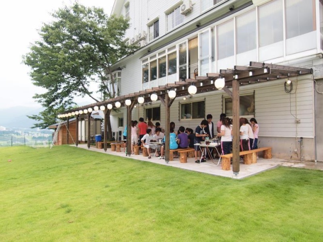 Outside