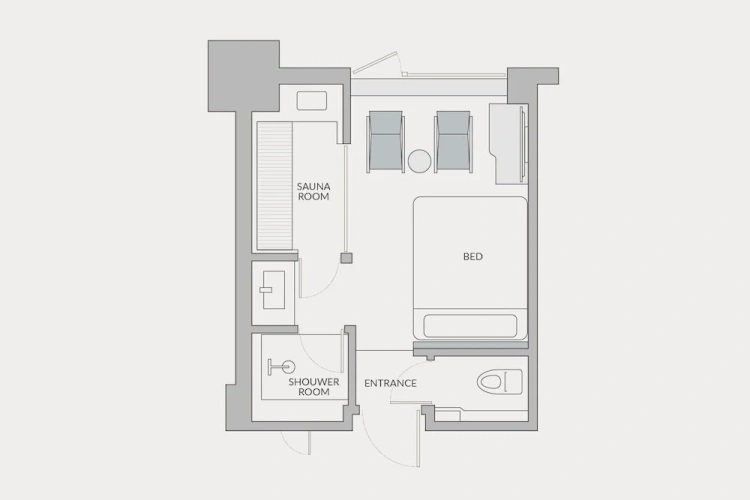 With SAUNAGE Sauna Double room