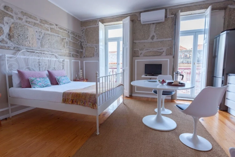 Studio with balcony
