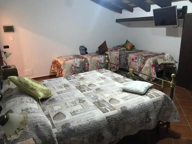Standard Quadruple room with garden view