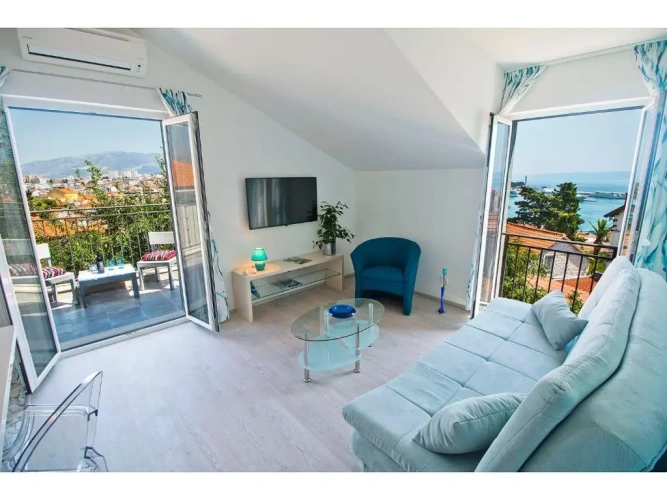 Apartment with balcony and with view