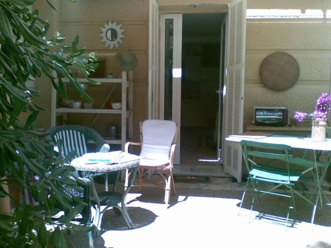 Outside