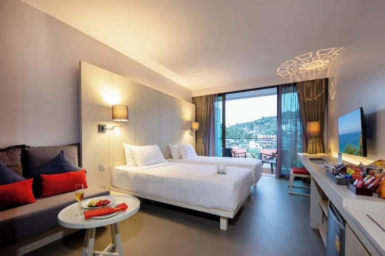Superior Twin room with balcony and with mountain view