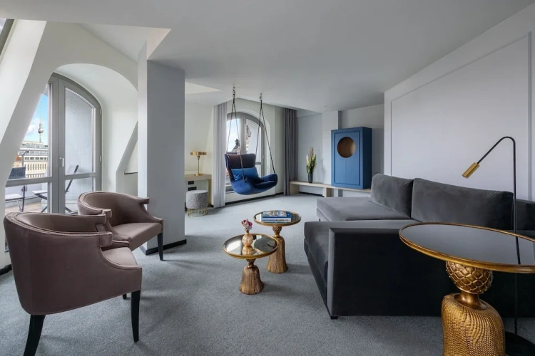 Grand Double Duplex Suite with balcony and with city view