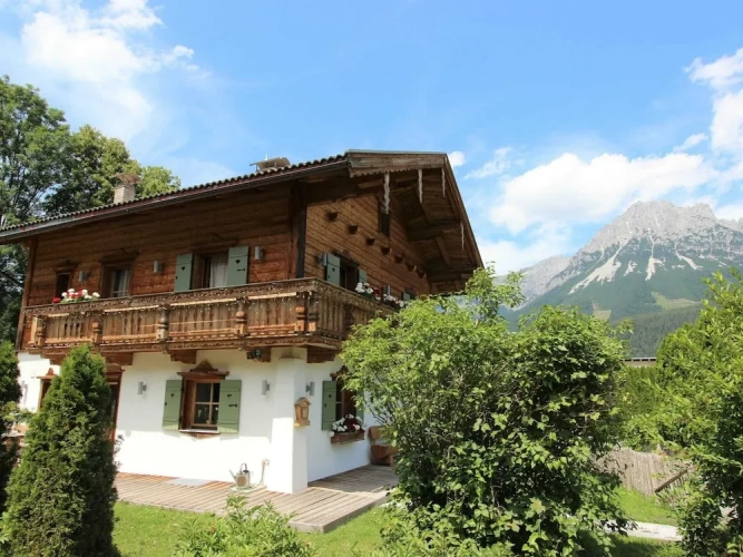 Chalet with balcony