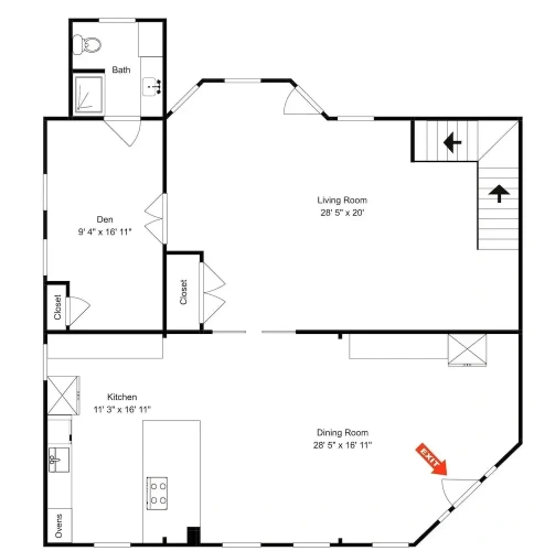 4 Bedrooms Cottage with balcony