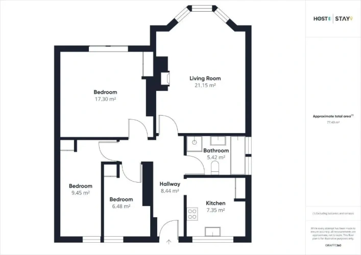 3 Bedrooms Apartment