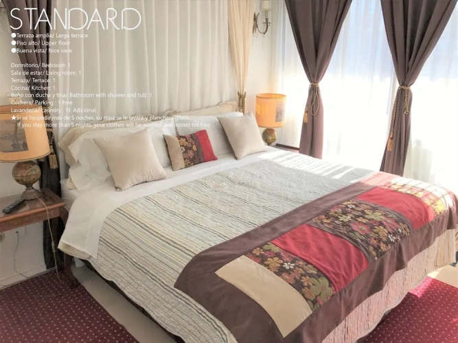 1 Bedroom Standard Apartment with balcony and with mountain view