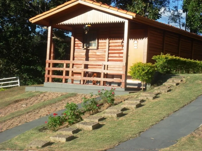Chalet with balcony and with view