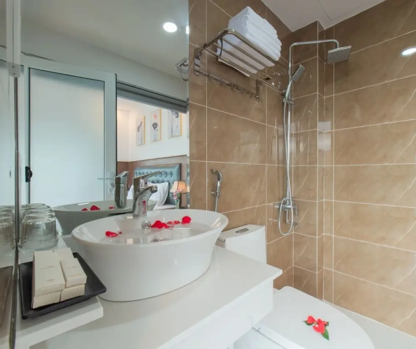 Deluxe Twin room with balcony and with land view