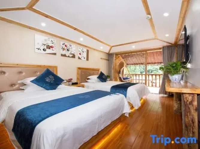 Family Suite with balcony and with river view